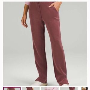 NWT Lululemon Softstreme High Rise Pants in color Red Merlot—Size 0
